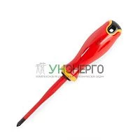 Отвертка диэлектрическая PH2х100 СЛИМ КВТ 103008