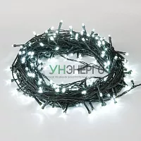 Гирлянда LED ULD-S2000-200/DGA WHITE IP20 20м 200 диодов бел. свет провод зел. Uniel UL-00007309