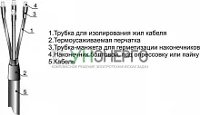 Муфта кабельная концевая 1кВ ПКВТп 5х(70-120мм) без наконечников Михнево 001043