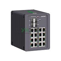 Коммутатор промышленный управляемый 4х100Base-FX 1000Base-X SFP слота: 16х10/100/1000Base-T(X) портов RJ45 консольный порт Mini USB поддержка PROFINET 24-48В DC (18-72В DC) с резервированием DKC N2000-4GX16GEPN-P1