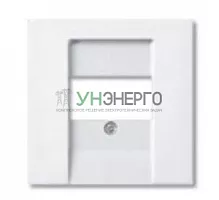 Накладка розетки компьютерной Basic-55 альп. бел. ABB 2CKA001724A4275