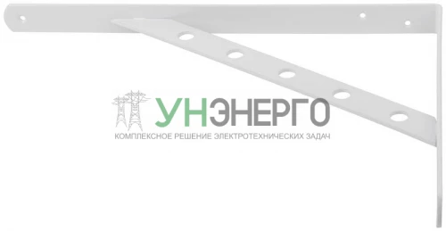Уголок-кронштейн усиленный 350х250мм бел. КУРС 66109 фото 3