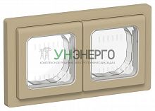 Рамка 2-м СП FLITE Рпро-2-55-ФлХ IP55 хаки IEK FI-M20-32-55-K59