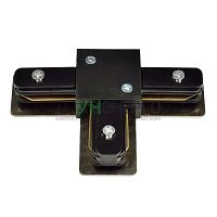 Соединитель для 2-х шинопроводов UBX-Q121 K31 BLACK 1 POLYBAG Т-образный 1ф черн. Volpe UL-00001281