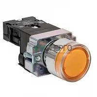 Кнопка BA51 с подстветкой 24В желт. NO PROxima EKF xb2-bw51-24