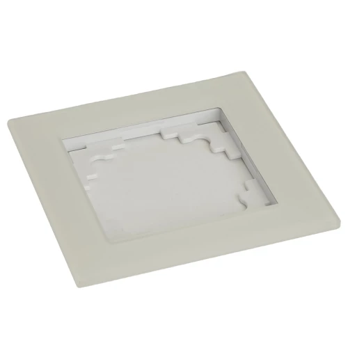Рамка 1-местная, стекло, STEKKER, GFR00-7001-01М, серия Катрин, белый матовый 49594 фото 4