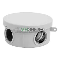 Коробка распределительная ОП 85х40мм 4 каб. вводов IP54 сер. (круг.) TOKOV ELECTRIC TKE-KR-85-40-C06 Коробка распределительная ОП 85х40мм 4 каб. вводов IP54 сер. (круг.) TOKOV ELECTRIC TKE-KR-85-40-C06