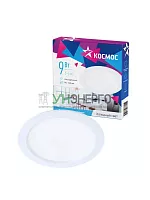 Светильник светодиодный Downlight 9Вт 180-265В 6400К кругл. панель бел. КОСМОС KDownL9W6400K