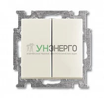 Механизм переключателя 2-кл. 1п СП Basic 10А IP20 с клавишей сл. кость ABB 2CKA001012A2151