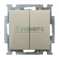 Механизм переключателя 2-кл. 1п СП Basic 55 10А IP20 с клавишей шампань ABB 2CKA001012A2171