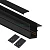 Шинопровод для низковольтных трековых  светильников, черный, 2м, CABM1001 41965
