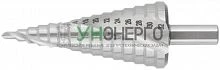 Сверло по металлу ступенчатое 4-32мм 15 ступеней спиральный профиль HSS КУРС 36367