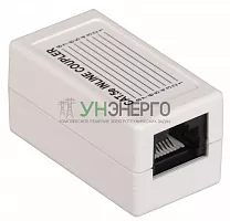 Адаптер проходной кат.5е UTP тип RJ45-RJ45 (8P8C) бел. ITK CS70-1C5EU