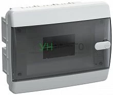 Корпус ЩРВ-П-8 UNION Compact IP41 черн. прозр. дверь пластик. IEK UIC-KP12-V-08-41-K01