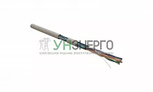 Кабель витая пара F/UTP кат.5E 4х2х0.51мм 24AWG solid PVC FUTP4-C5E-S24-IN-PVC-GY-305 сер. (м) Hyperline 42052