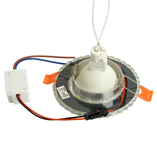 Светильник встраиваемый с белой LED подсветкой Feron CD905 потолочный MR16 G5.3 белый 28848 фото 2
