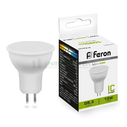 Лампа светодиодная Feron LB-960 MR16 G5.3 13W 4000K 38189 фото 2