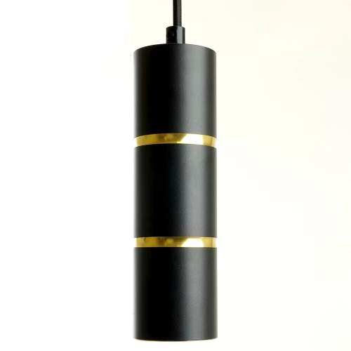 Светильник потолочный Feron ML1868  Barrel ZEN levitation на подвесе MR16 35W, 230V, чёрный, золото 55*180 48647 фото 4
