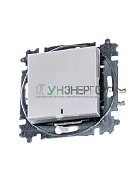 Выключатель 1-кл. СП Levit IP20 с подсветкой жемчуж./ледяной ABB 2CHH590146A6068