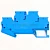 Зажим самозажимной, 4-проводной проходной 2 уровня ЗНИ - 4.0 (JXB ST 4), синий STEKKER 39974