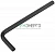 Ключ шестигранный CrV 4мм FIT 64104