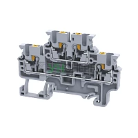 Клемма 2х-ярусная push-in OptiClip CPDL-2.5-2L-I сер. КЭАЗ 331862 Клемма 2х-ярусная push-in OptiClip CPDL-2.5-2L-I сер. КЭАЗ 331862