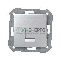 Адаптер на 1 RJ45 коннектор Simon82 защ. шторки матов. алюм. Simon 82005-93