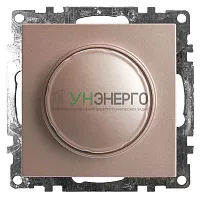 Выключатель диммирующий TRIAC(механизм), STEKKER GLS10-7106-02, 250V, 500W, серия Катрин, шампань 39601