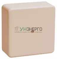 Коробка распаячная ОП 75х75х20 IP20 КМ41212-02 (6 клем. 6кв.мм) сл. кость IEK UKO10-075-075-020-K32