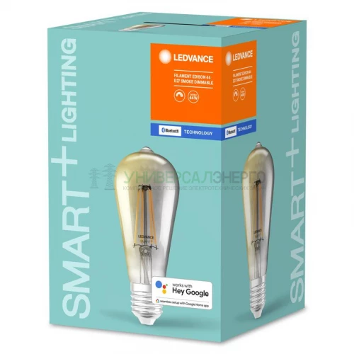 Лампа светодиодная SMART+ Filament Edison Dimmable 44 6Вт/2700К E27 LEDVANCE 4058075486140 фото 2
