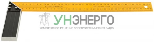 Угольник столярный усиленный 400мм желт. FIT 19440 фото 4