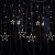 Светодиодная гирлянда Feron CL29 бахрома Звезды  3*1м  + 3м 230V 5000K, статичная, c питанием от сети, прозрачный шнур 48614