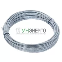 Трос стальной в оплетке ПВХ М3/4мм (уп.20м) подвес СТРОЙМЕТИЗ 4150060