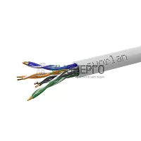 Кабель витая пара U/UTP кат.5E 4х2х24AWG solid Cu PVC Standart (м) SUPRLAN 01-0328-9