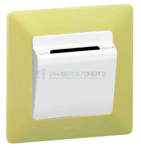 Механизм выключателя карточного 1-кл. СП Valena In'matic 0.15А IP20 250В ключ-карта винт. зажимы для отелей сер. Leg 752025 фото 3