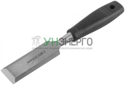 Стамеска CrV с пластиковой ручкой 32мм FIT 43132 фото 2