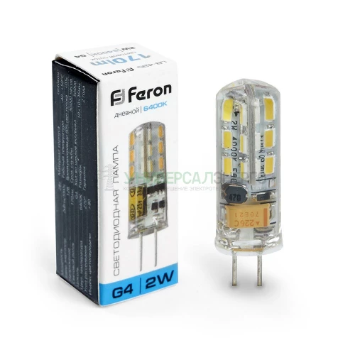 Лампа светодиодная Feron LB-420 G4 2W 6400K 25859 фото 3