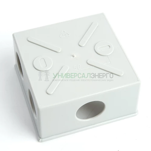 Коробка разветвительная STEKKER EBX10-34-44, 85*85*40мм, 6 вводов, IP44, светло-серая (GE41235) 39994 фото 4