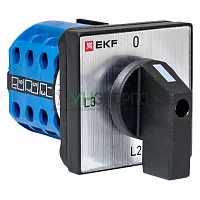 Переключатель кулачковый ПК-1-94 4п 10А для амперметра EKF pk-1-94-10 Переключатель кулачковый ПК-1-94 4п 10А для амперметра EKF pk-1-94-10