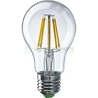 Лампа светодиодная филаментная 80 877 OLL-F-A60-13-230-4K-E27 13Вт грушевидная прозрачная 4000К нейтр. бел. E27 1300лм 220-240В ОНЛАЙТ 80877