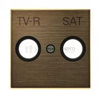 Накладка для TV-R-SAT розетки SKY античная латунь ABB 2CLA855010A1201