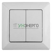 Переключатель 2-кл. СП Solo 4-107-01 10А 250В IP20 бел. Intro Б0053609