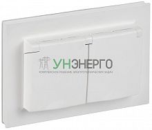 Розетка 2-м СП BRITE РСбш12-3-44-БрАБ 16А IP44 в сборе с крышкой арктич. бел. IEK BR-R26-16-44-K91-F Розетка 2-м СП BRITE РСбш12-3-44-БрАБ 16А IP44 в сборе с крышкой арктич. бел. IEK BR-R26-16-44-K91-F