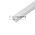 Профиль алюминиевый накладной, 10х10мм, серебро, CAB243 52151