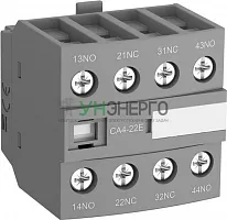 Блок контактный дополнительный CA4-31N (3НО+1НЗ) для контакторов AF09…AF38 и реле NF09…NF38 ABB 1SBN010140R1231
