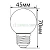 Лампа светодиодная Feron LB-37 Шарик матовый E27 1W RGB плавная сменая цвета 38116