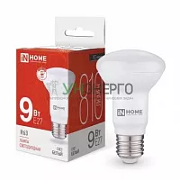 Лампа светодиодная LED-R63-VC 9Вт рефлектор 4000К нейтр. бел. E27 810лм 230В IN HOME 4690612024325