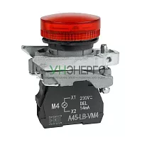 Лампа сигнальная OptiSignal D22 C4-L-M4 красн. металл 230-240VAC XB4BVM4 КЭАЗ 332176 Лампа сигнальная OptiSignal D22 C4-L-M4 красн. металл 230-240VAC XB4BVM4 КЭАЗ 332176