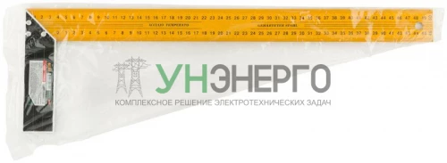 Угольник столярный усиленный 500мм желт. FIT 19445 фото 3
