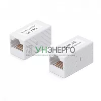 Адаптер проходной RJ45-RJ45 (8P8C) кат.5E неэкранир. WR-CA-8P8C-C5E бел. WRline 505223